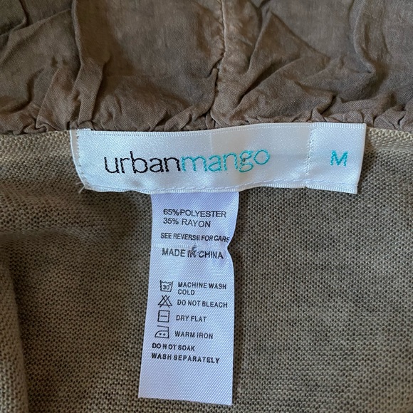 Urman Mango womens boho sweater cardigan ruffle detail, size M - Picture 6 of 7